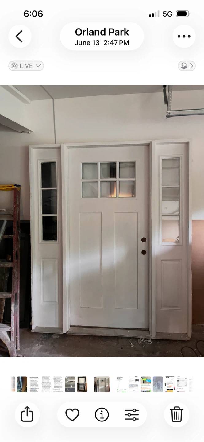 Entry door 36” with two side lights
