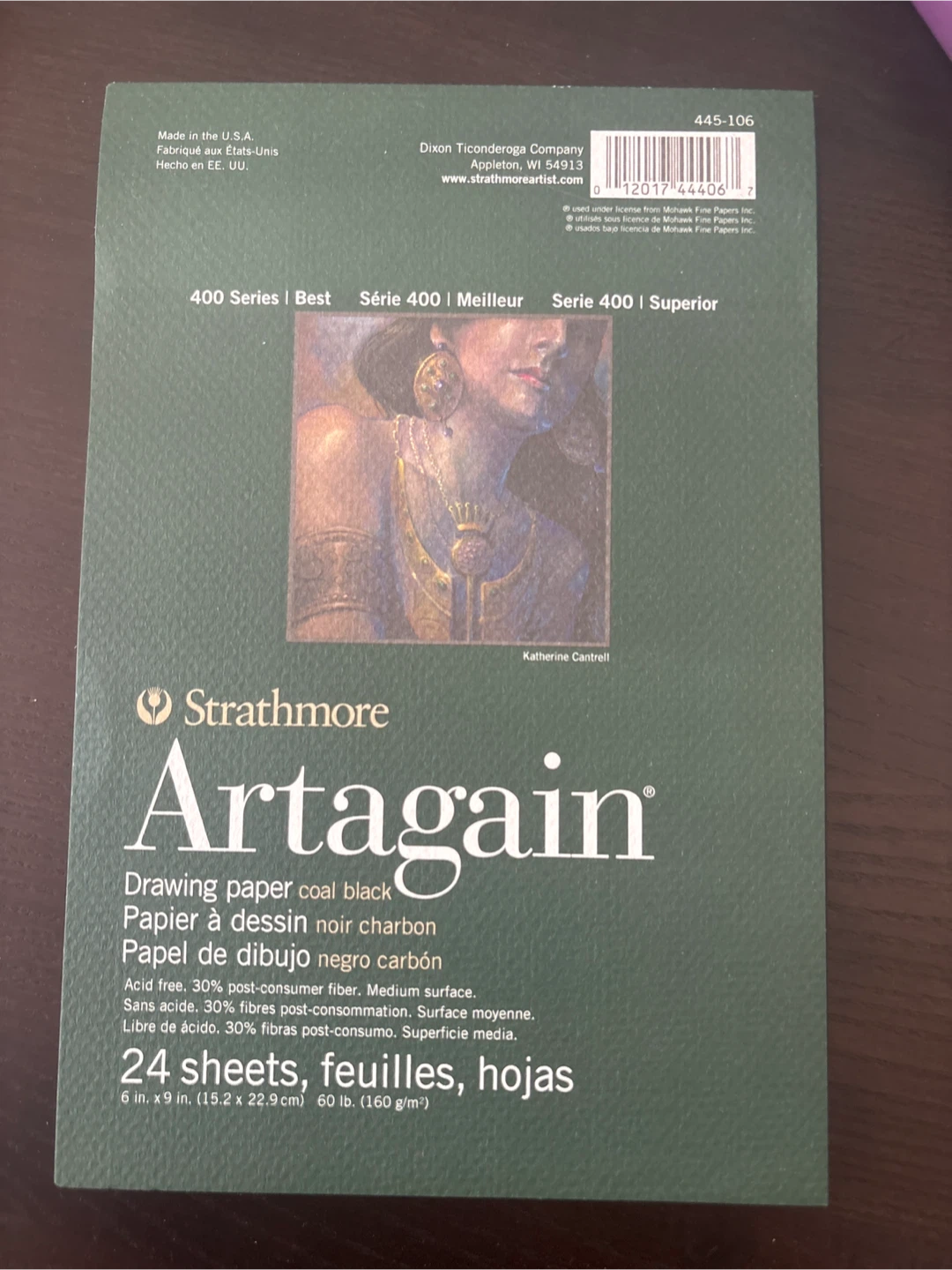 Strathmore Artagain Coal Black Drawing Paper