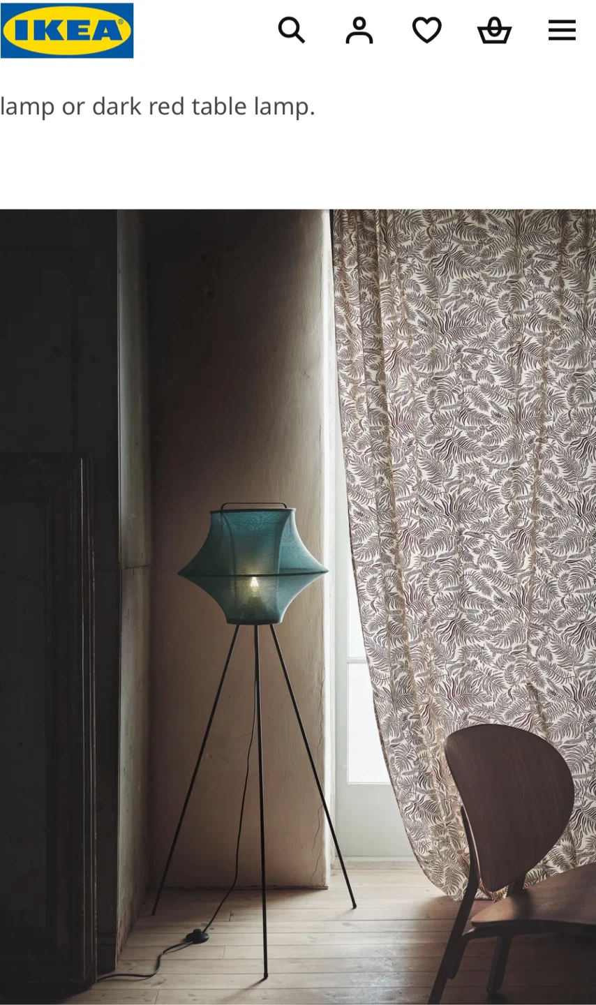 Moody Blue-Gray Floor Lamp - photo 3