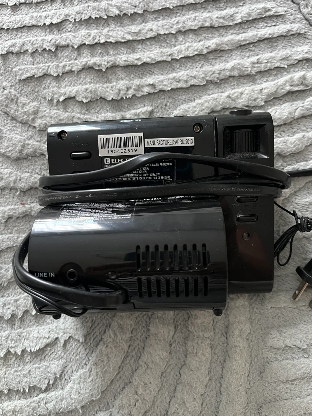 Electrohome Projection Alarm Clock - photo 3