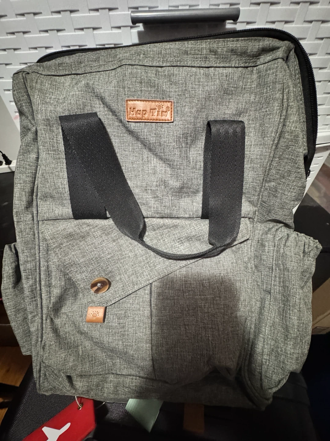 Diaper bag pack Hap Tim grey