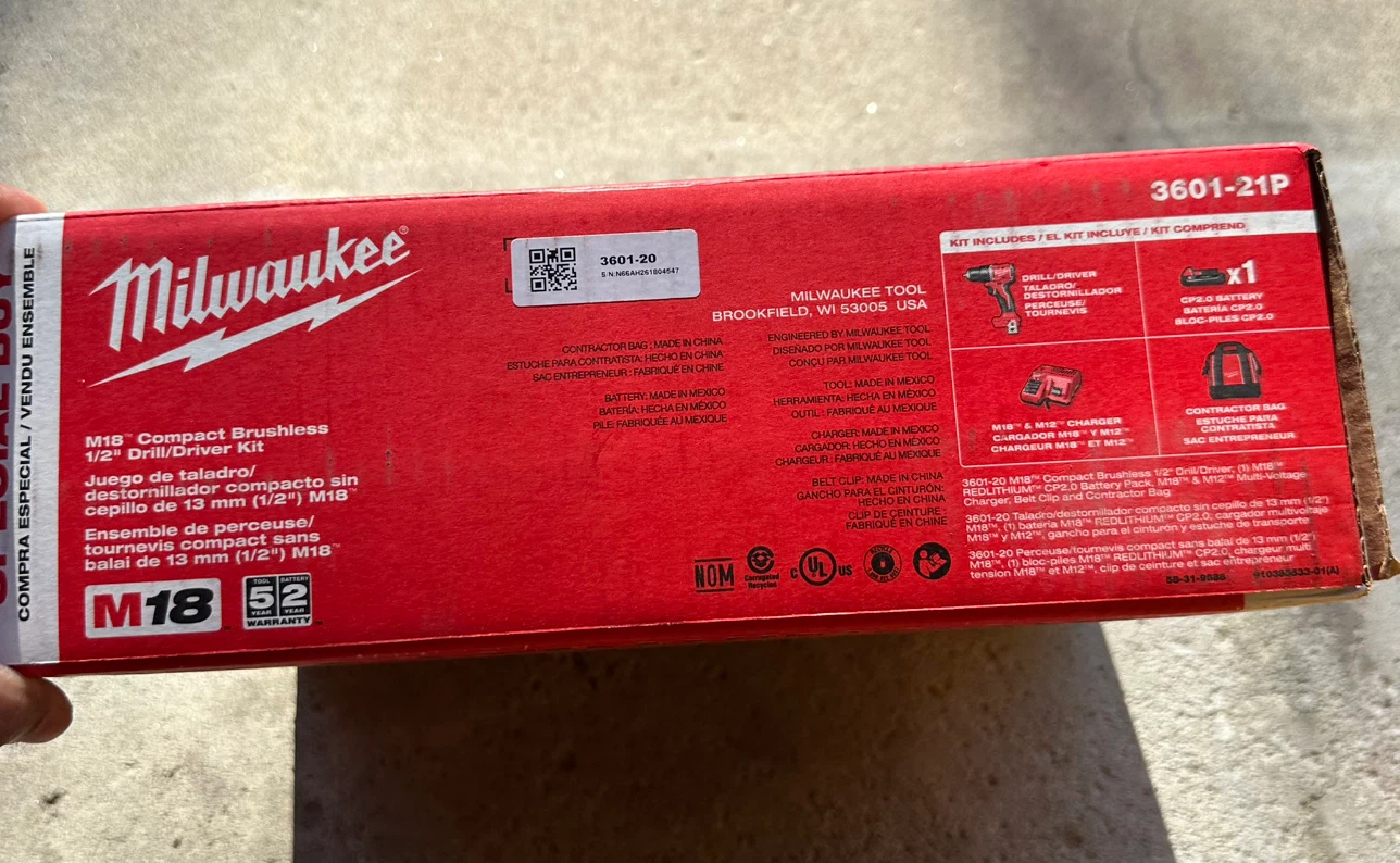 Milwaukee M18 Compact Brushless 1/2-inch Drill/Driver Kit - photo 2