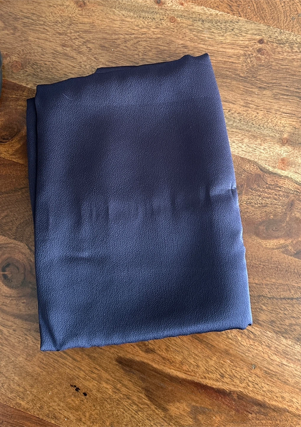 Dark Navy Blue Silky Scarf - New - $7