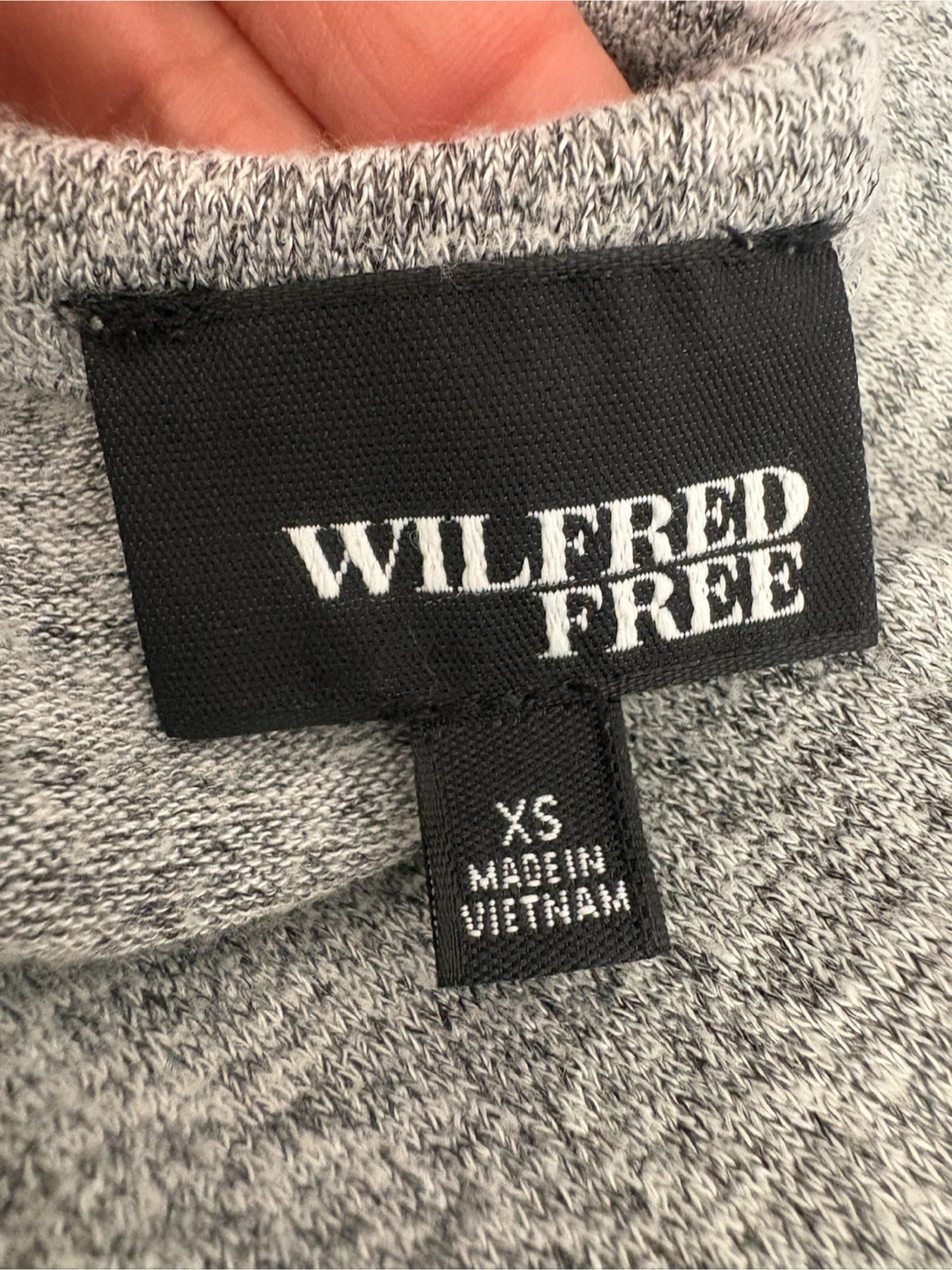 Wilfred Free Grey Knit Mini Dress XS - photo 4
