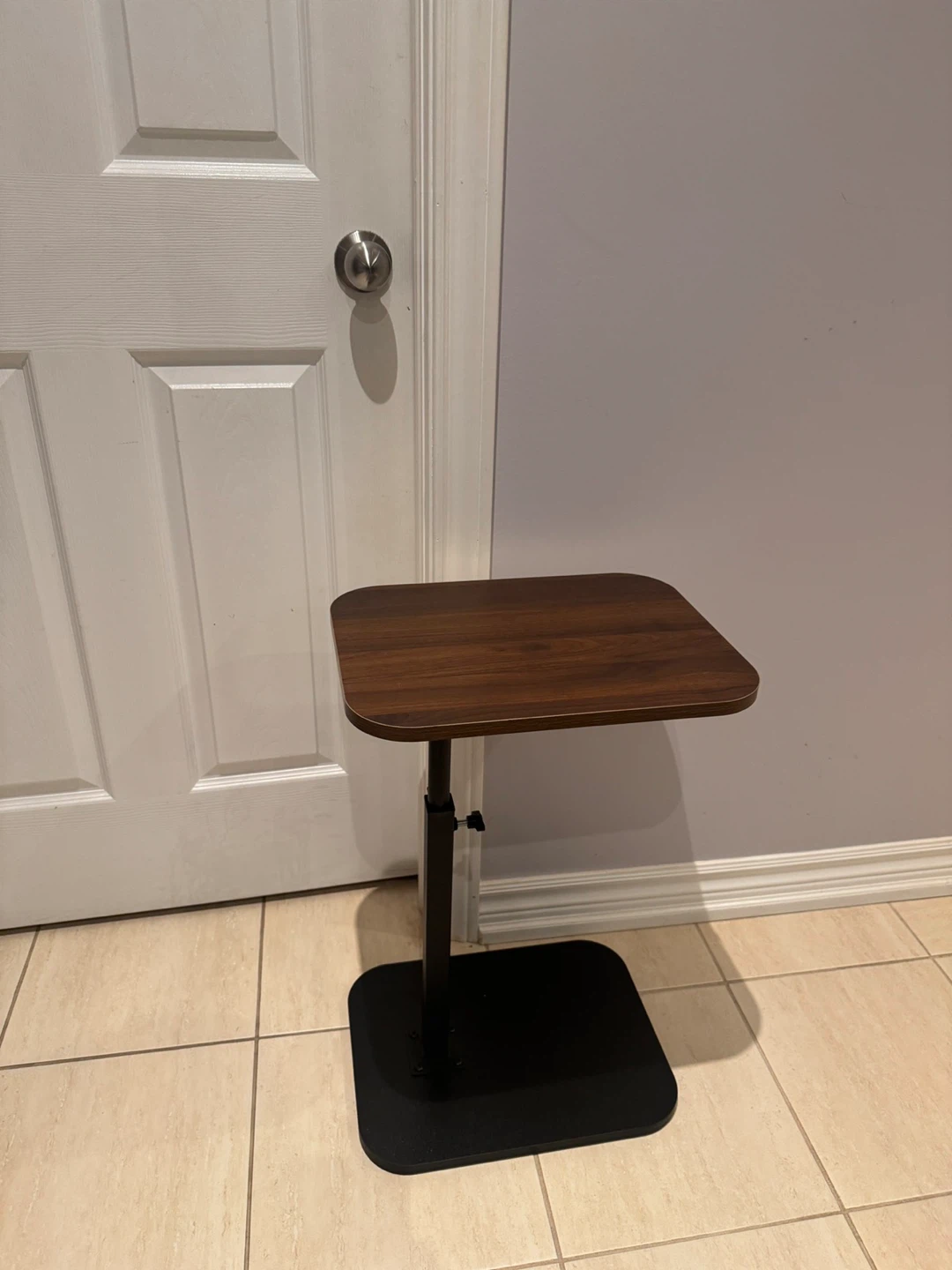 Adjustable Height Side Table