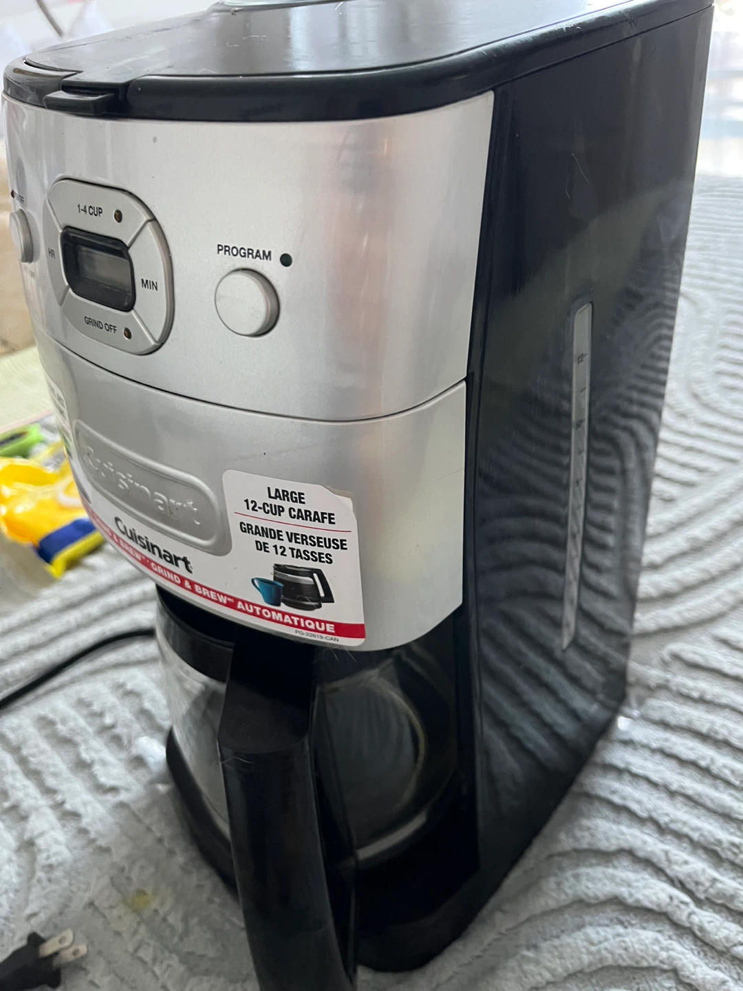 Cuisinart Automatic Grind & Brew Coffee Maker - photo 3