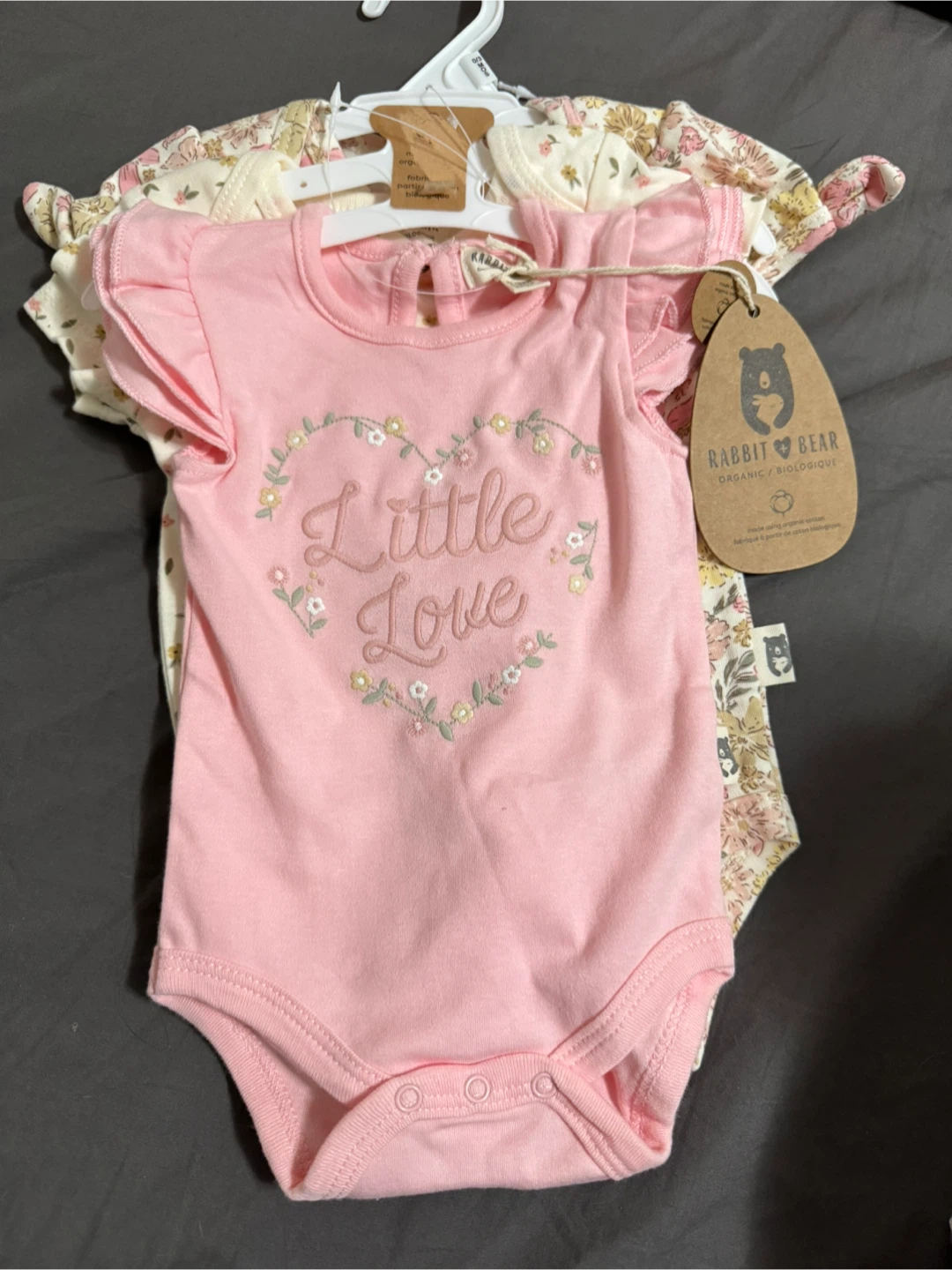 Rabbit Bear Organic Baby Bodysuits / onesie