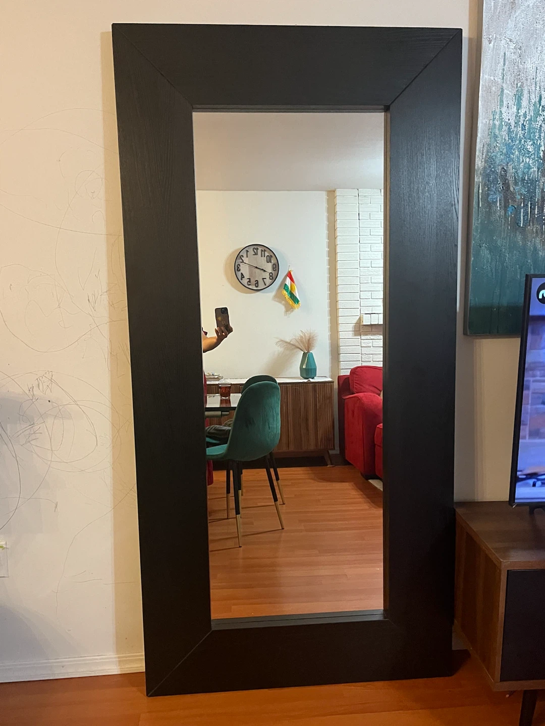 IKEA Mongstad Black Full-Length Mirror