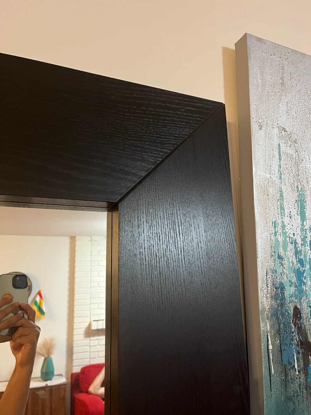 IKEA Mongstad Black Full-Length Mirror - photo 3