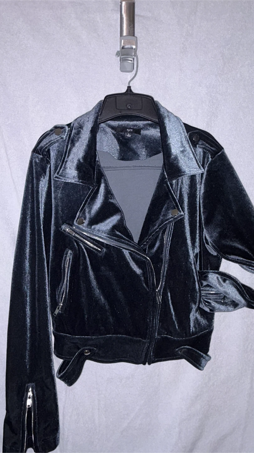 Fate Velvet Moto Jacket