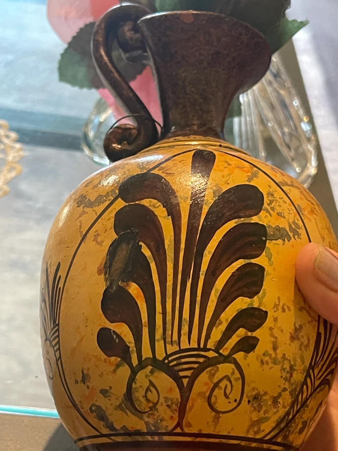 Hand-painted Greek Artemis vase replica - photo 2