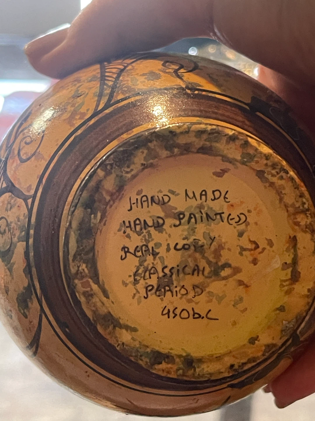 Hand-painted Greek Artemis vase replica - photo 3
