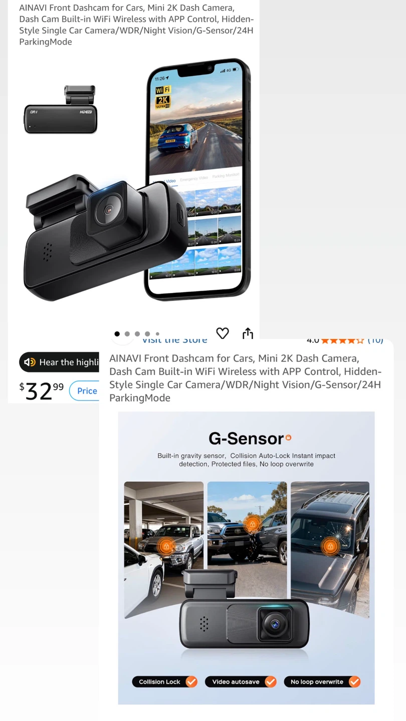 Front 2K Dash Cam - photo 2