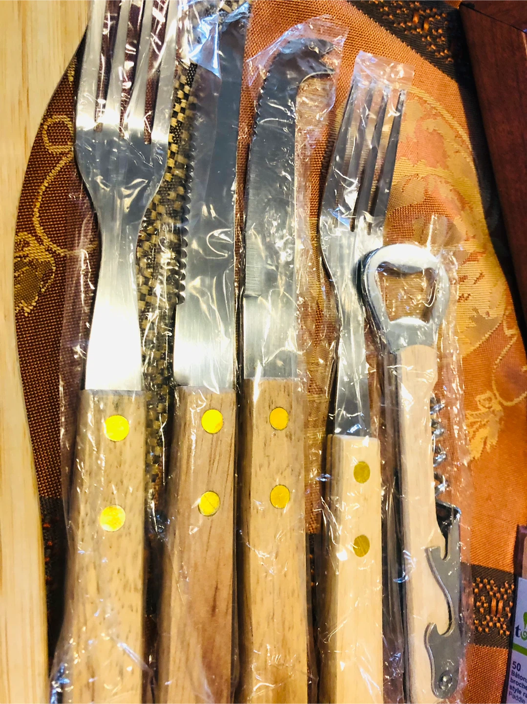 Kitchen Thanksgiving Lot, Bamboo Utensil Set, Wood 🏈 - photo 5