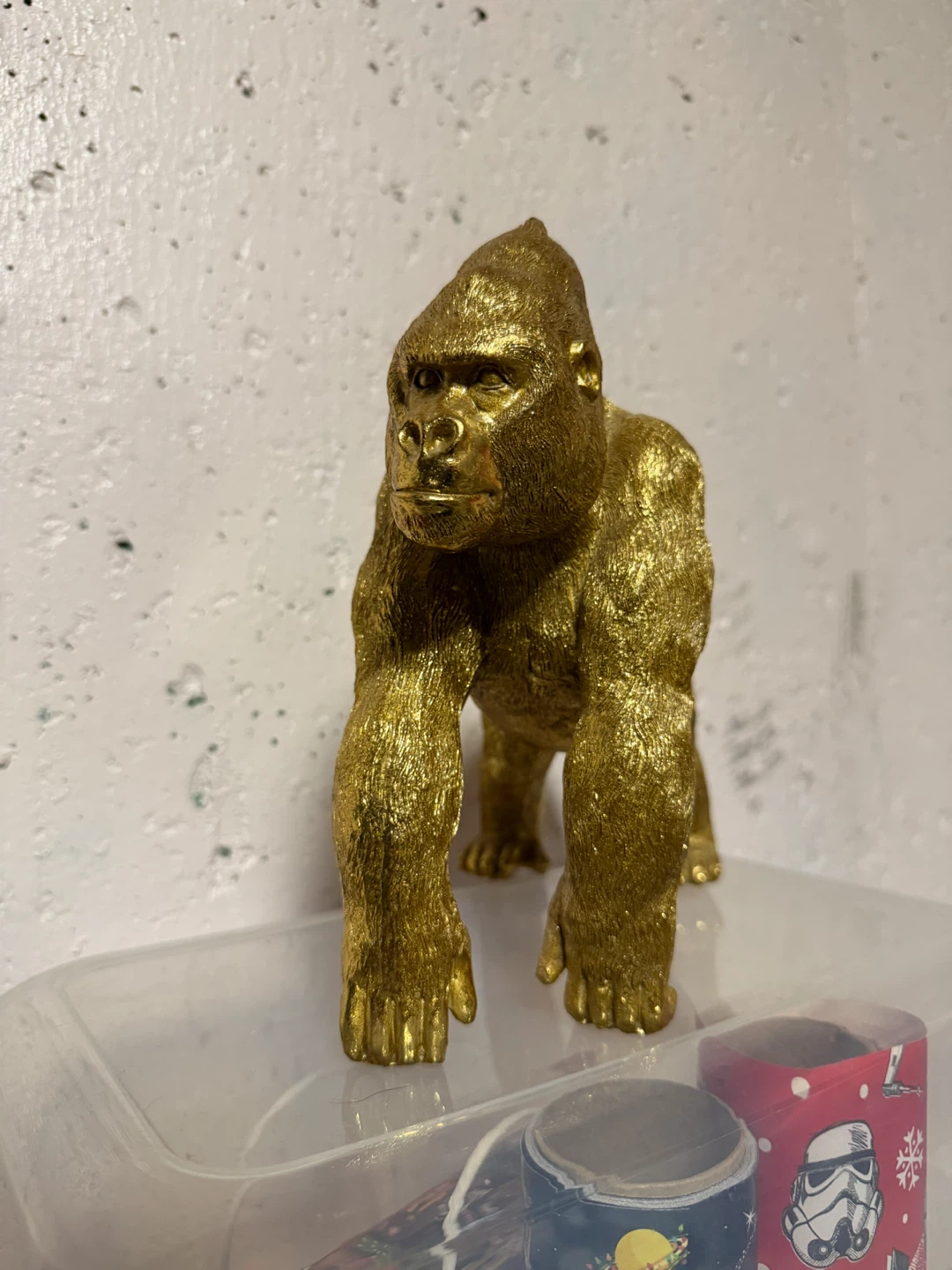 Gold Gorilla Figurine
