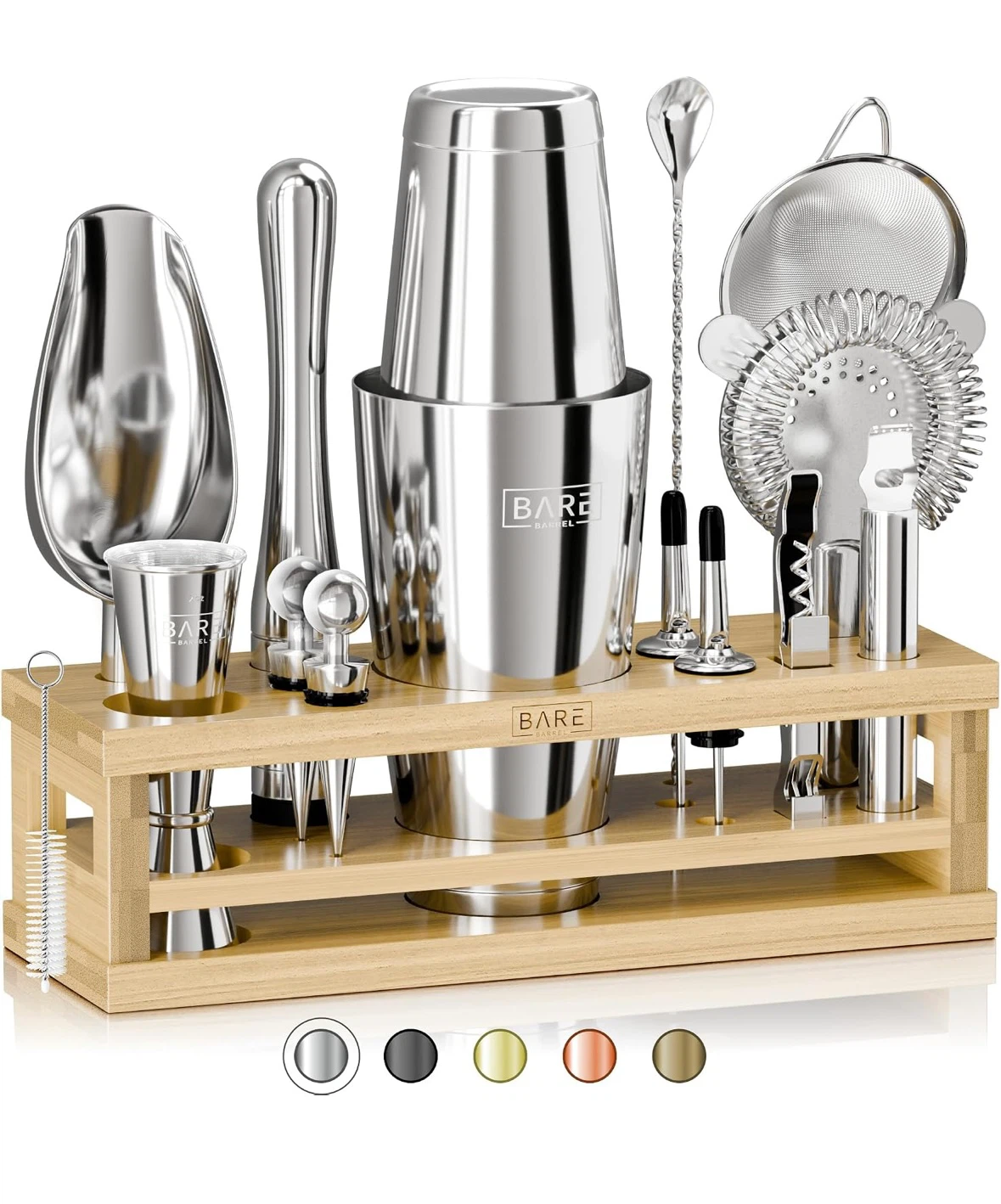 Bare Barrel 28oz Boston Cocktail Shaker Bar Set