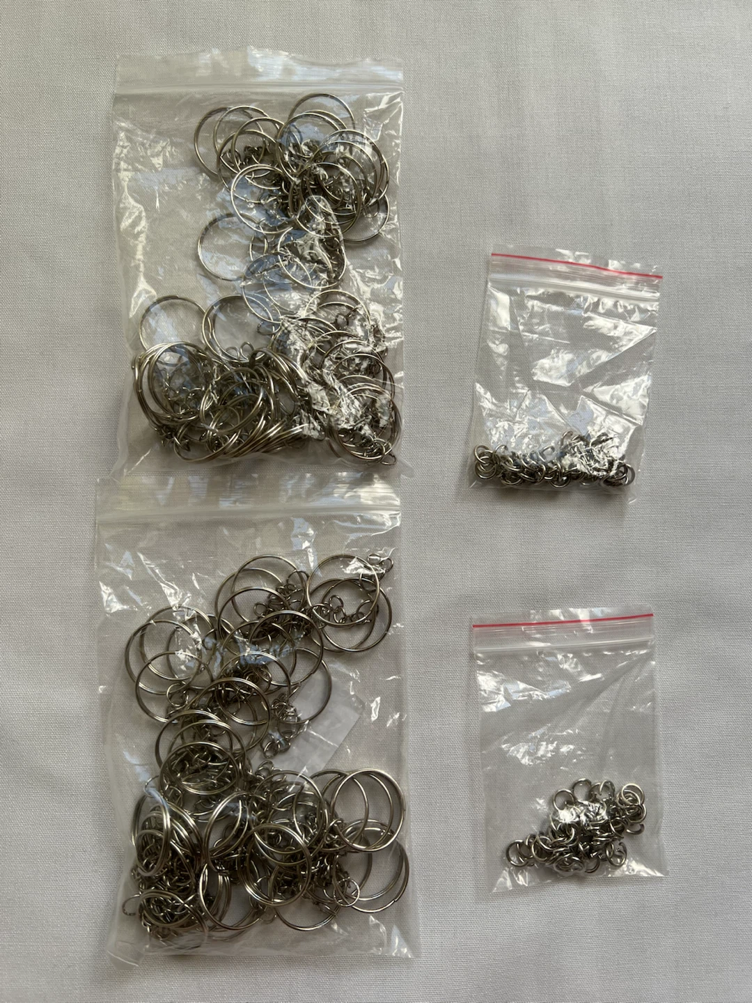 Metal Keychain Rings with Chains