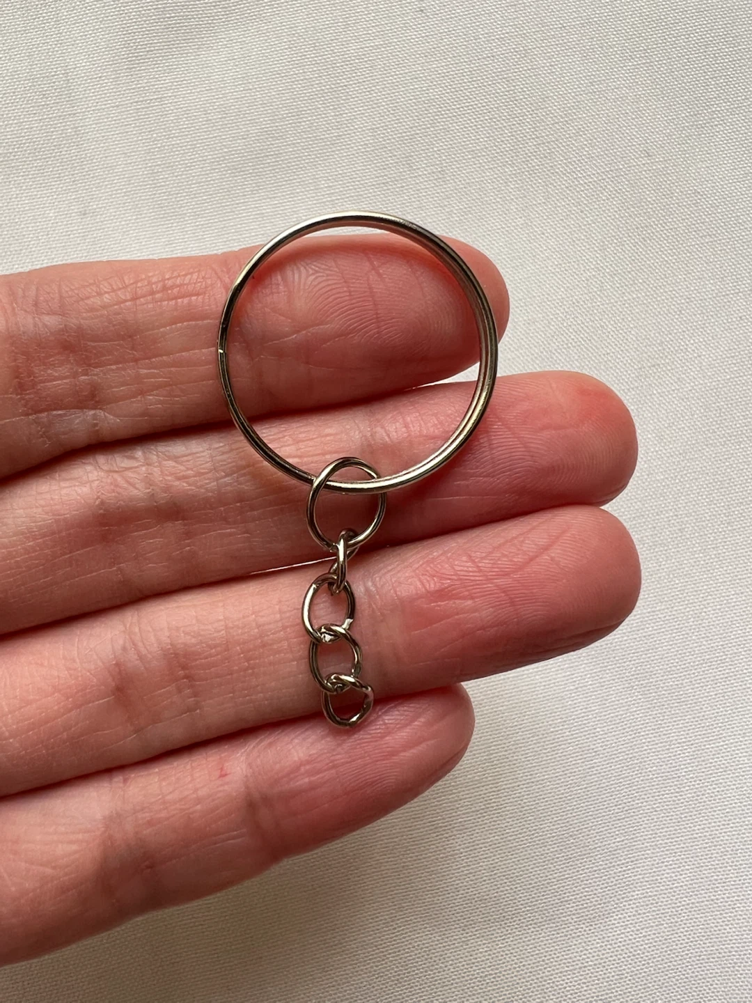 Metal Keychain Rings with Chains - photo 2