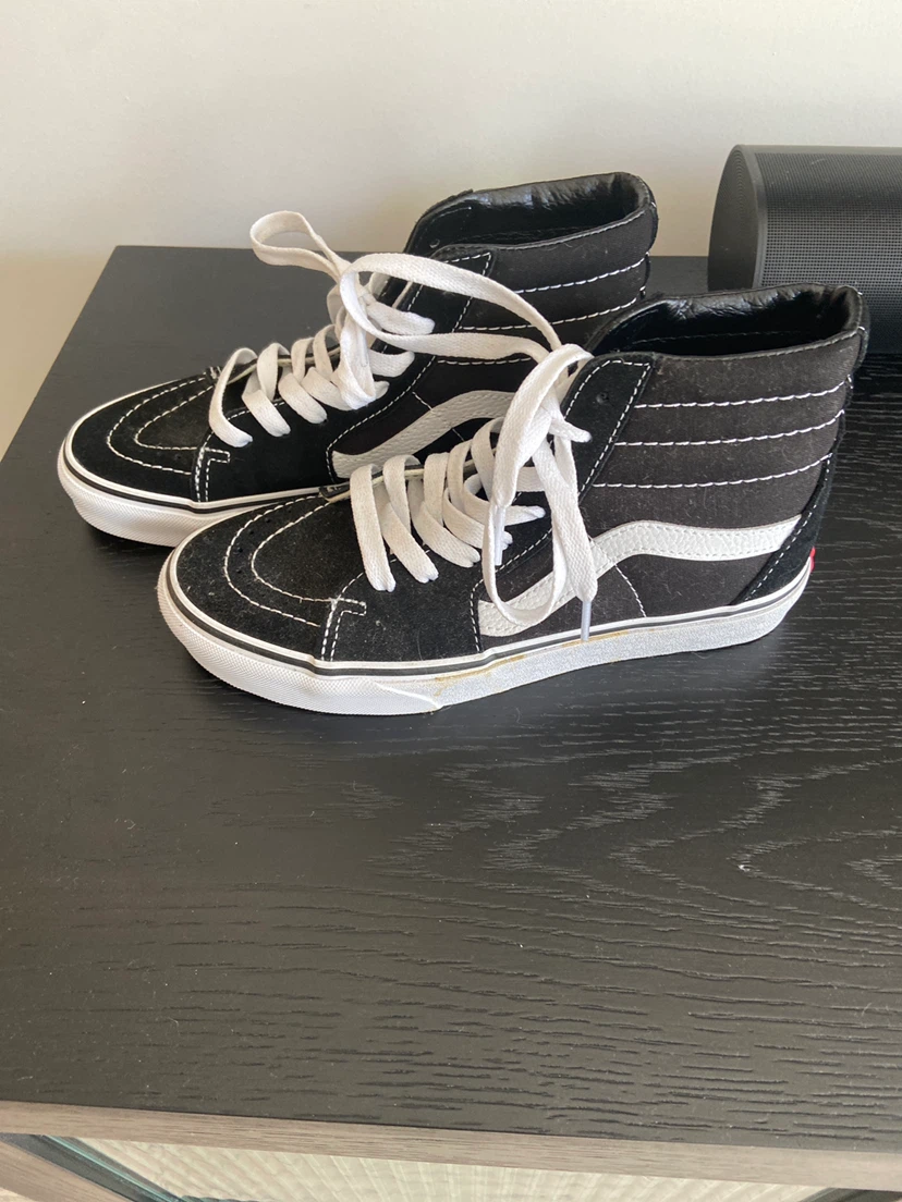🏈 New Vans Sk8-Hi Black High Top Sneakers - photo 2