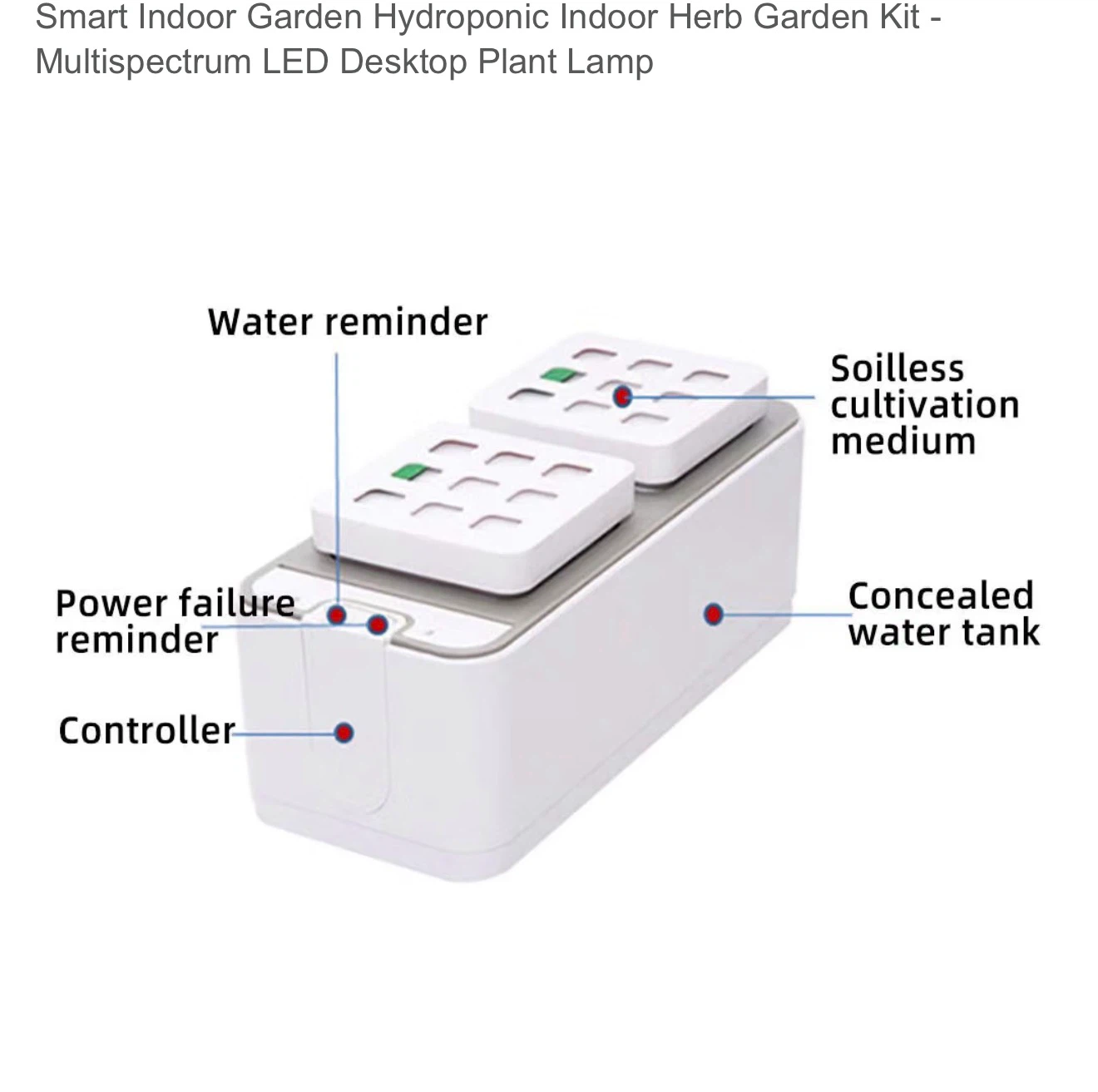 Smart Hydroponic Indoor Herb Garden Kit - photo 3