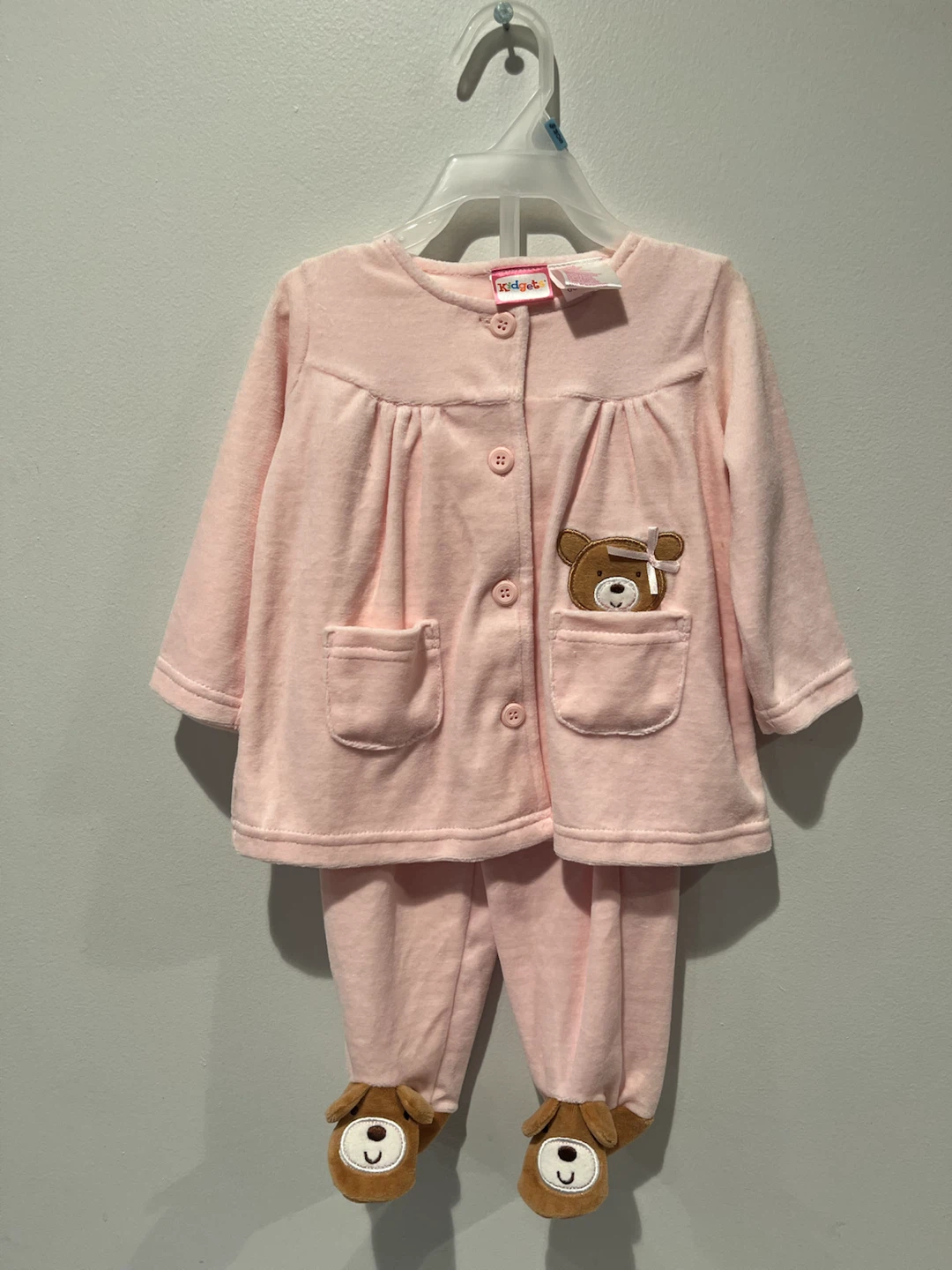 Kidgets Pink Bear Pajama Set🏈
