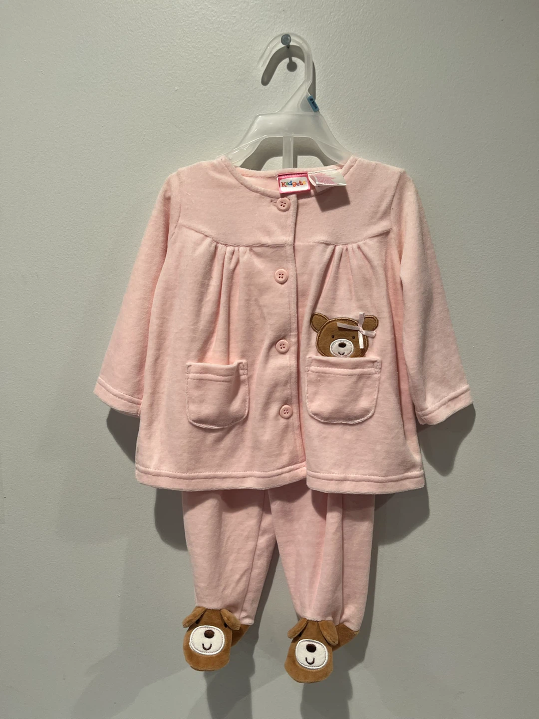 Kidgets Pink Bear Pajama Set🏈 - photo 2