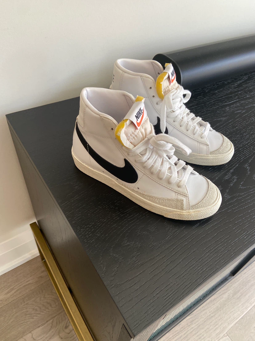 🏈 Nike Blazer Mid 77 Vintage White/Black - photo 3