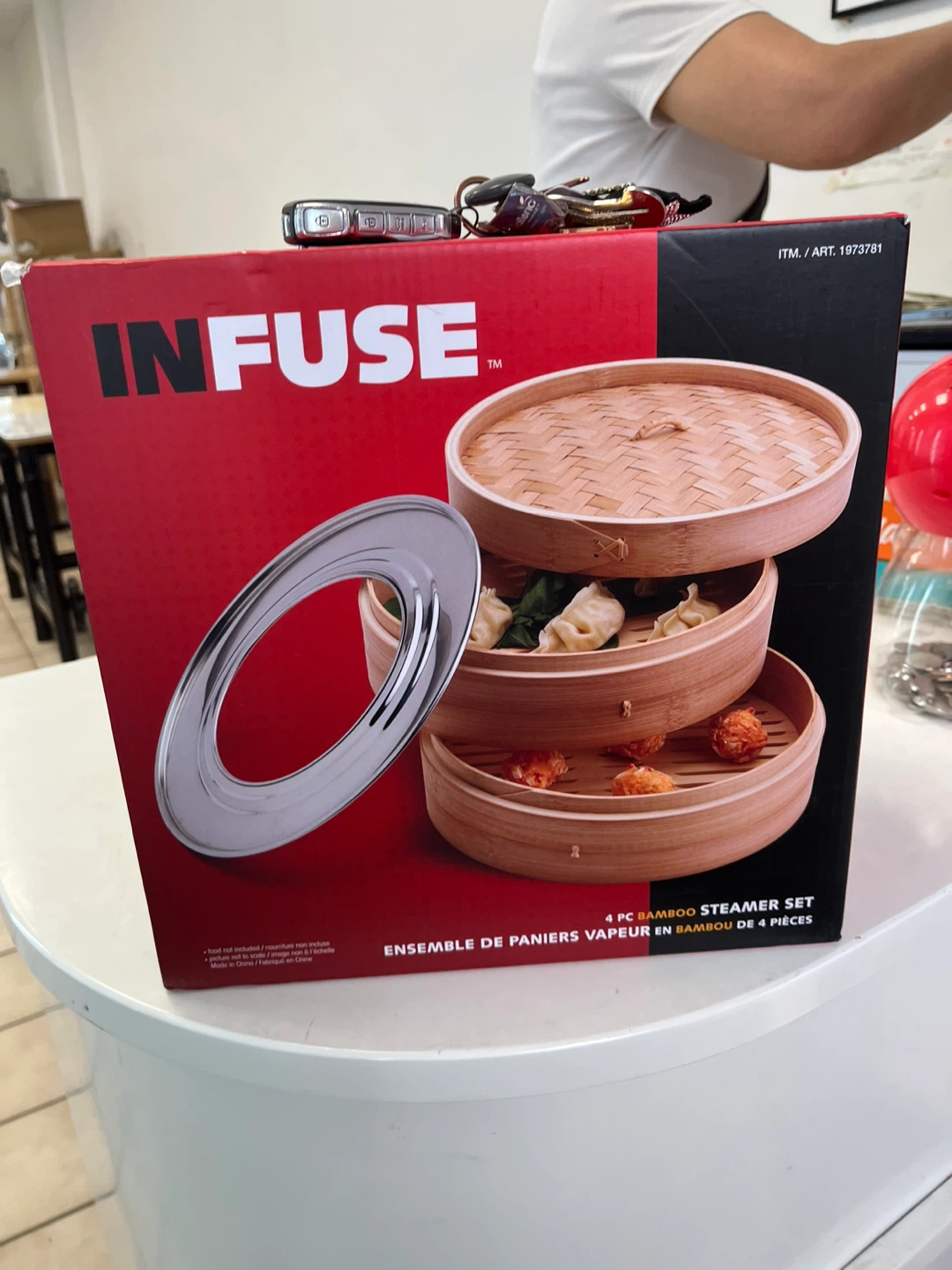 Infuse 4-Piece Bamboo Steamer Set