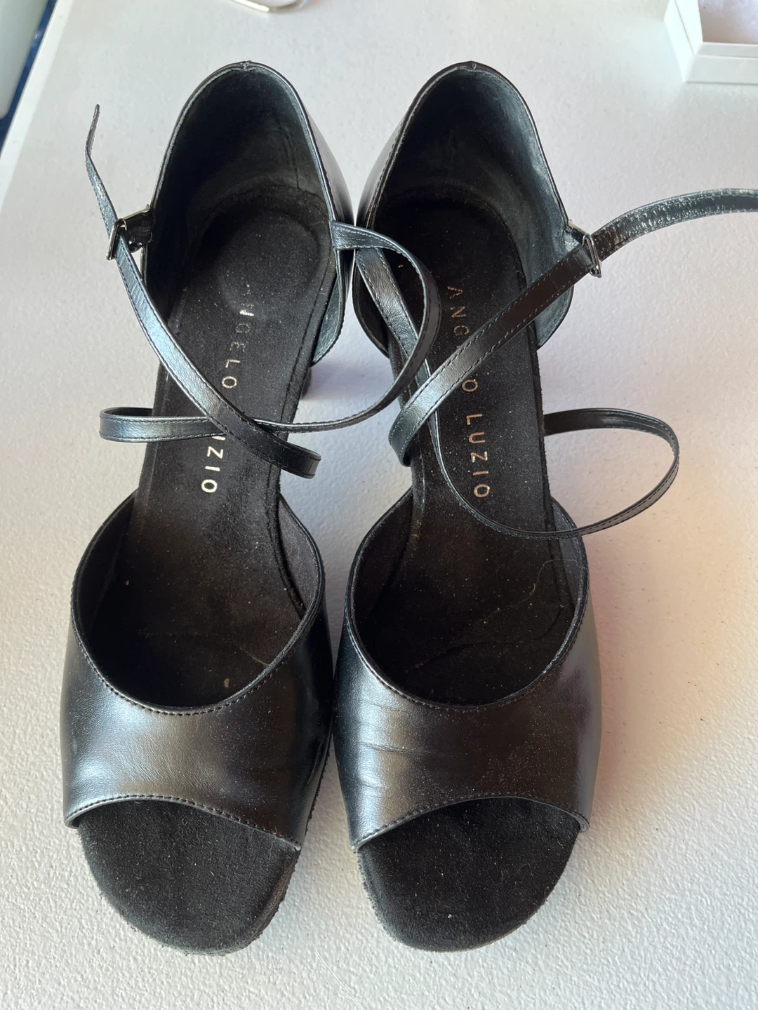 Angelo Luzio black dance shoes