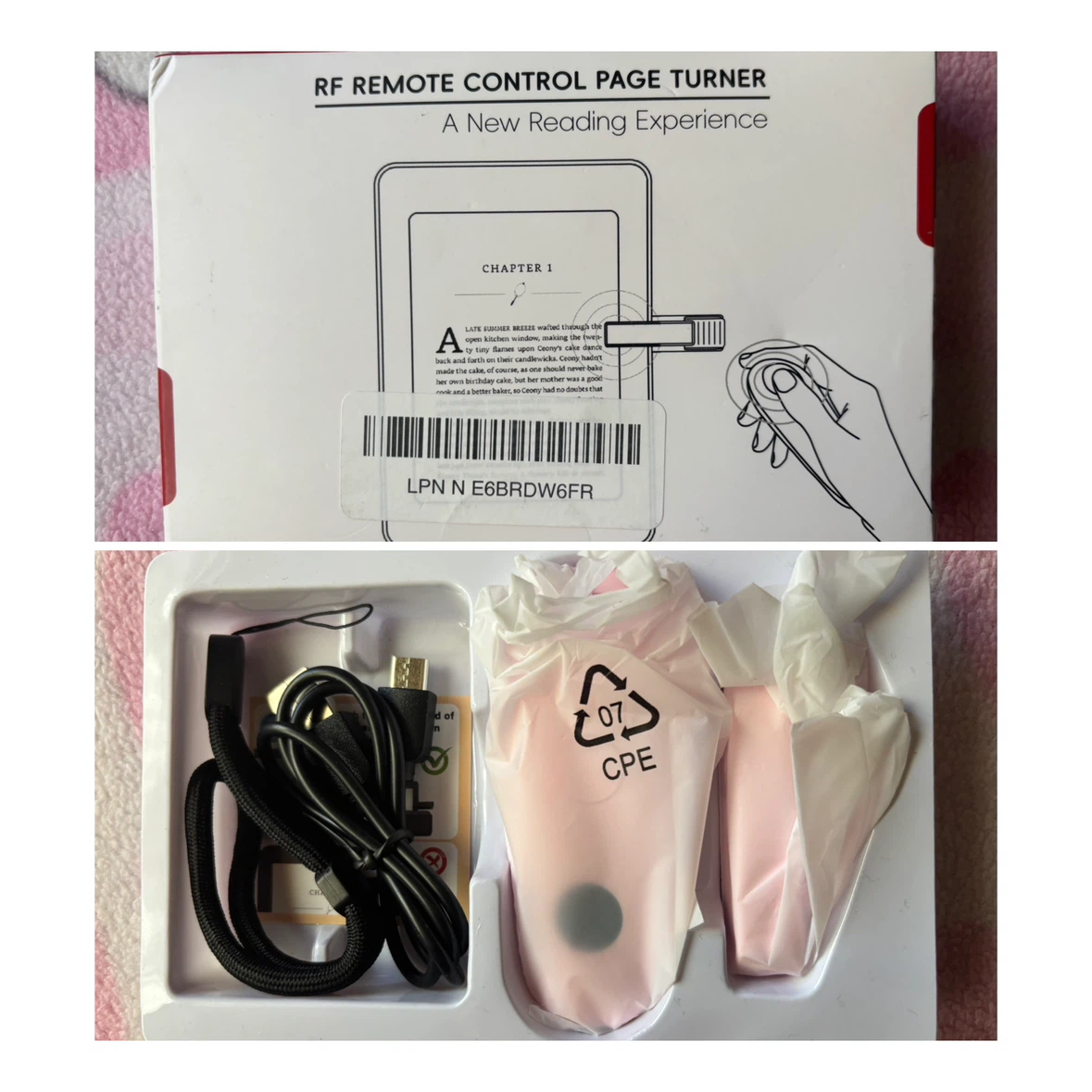 RF Remote Control Page Turner - *Pink*