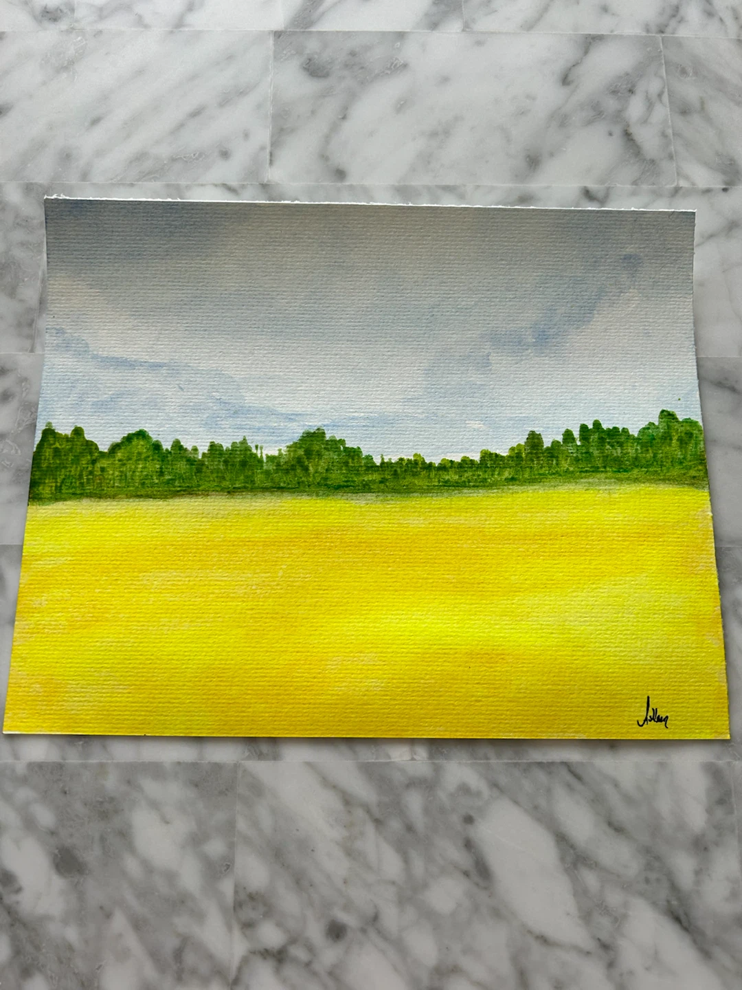 Original Hand-Painted Landscape Artwork - photo 3