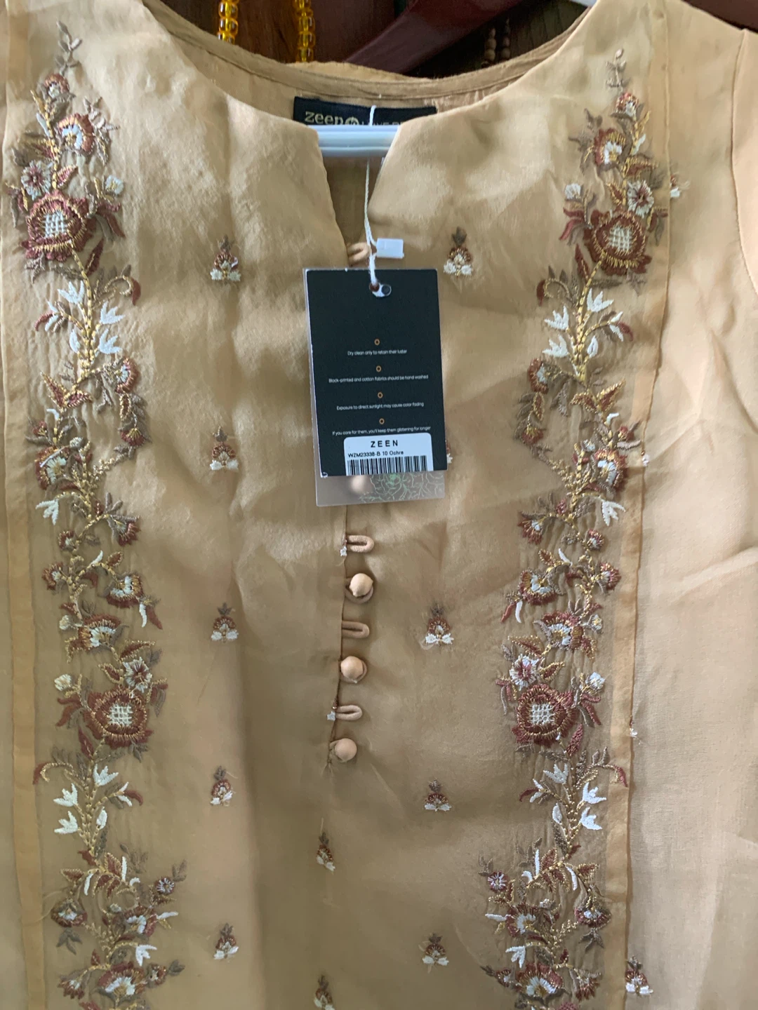 New  Pakistani 2 piece suit organza small size - photo 2