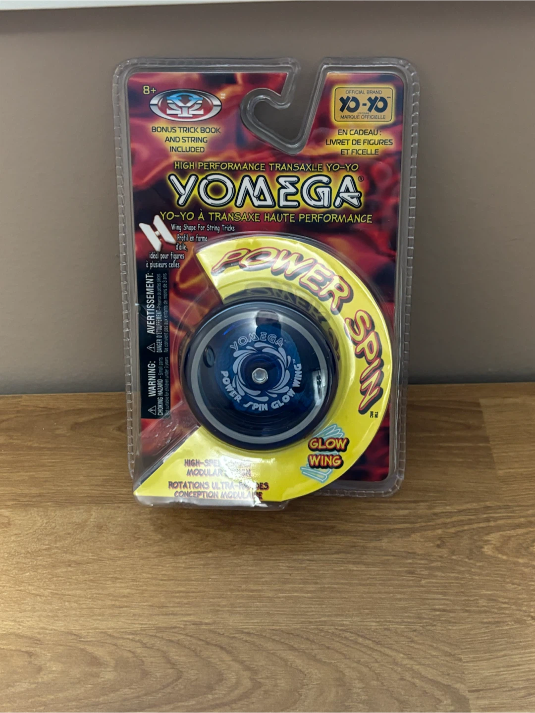 🏈Vintage Yomega Power Spin Glow Wing Yo-Yo