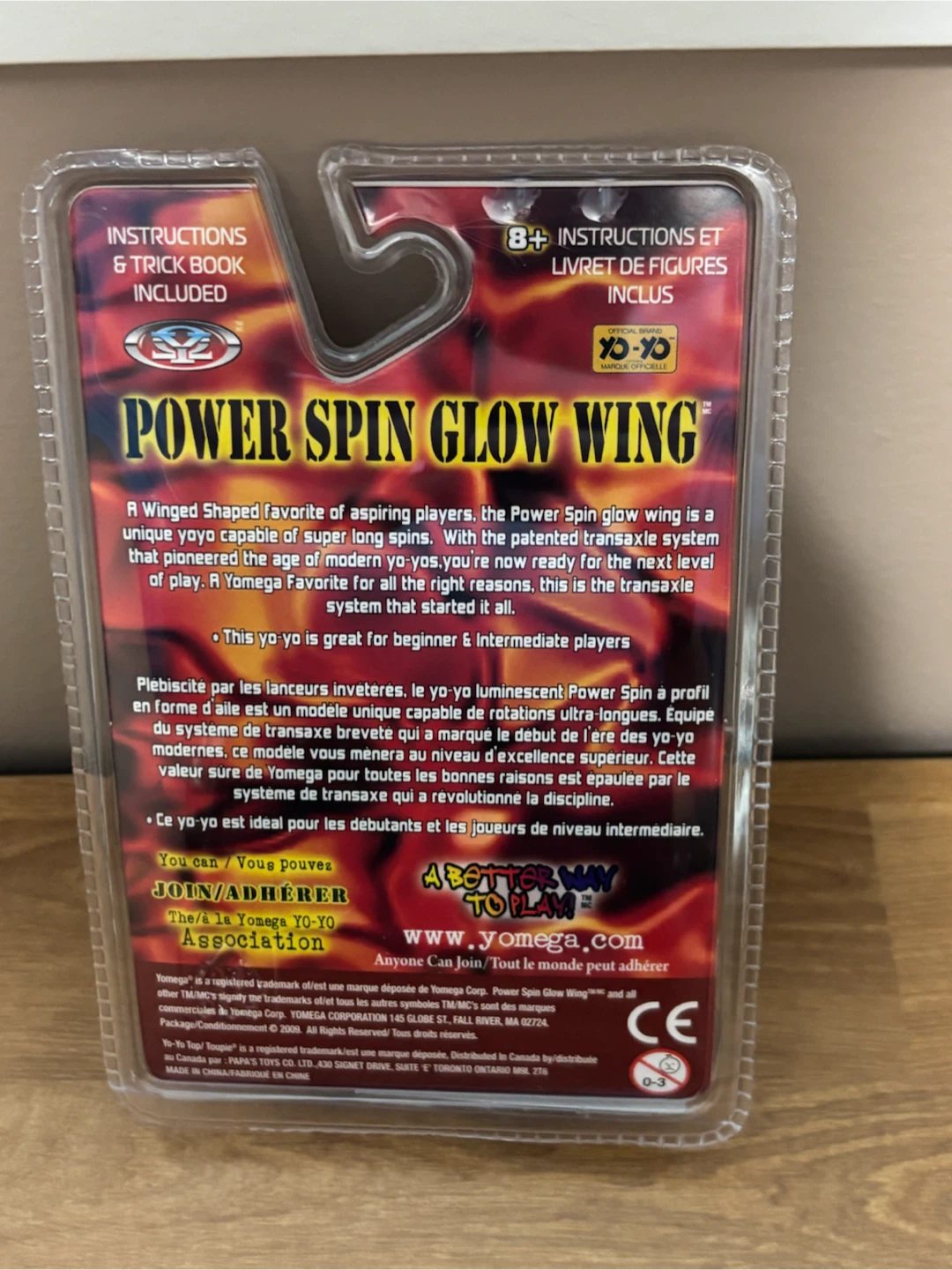 🏈Vintage Yomega Power Spin Glow Wing Yo-Yo - photo 2