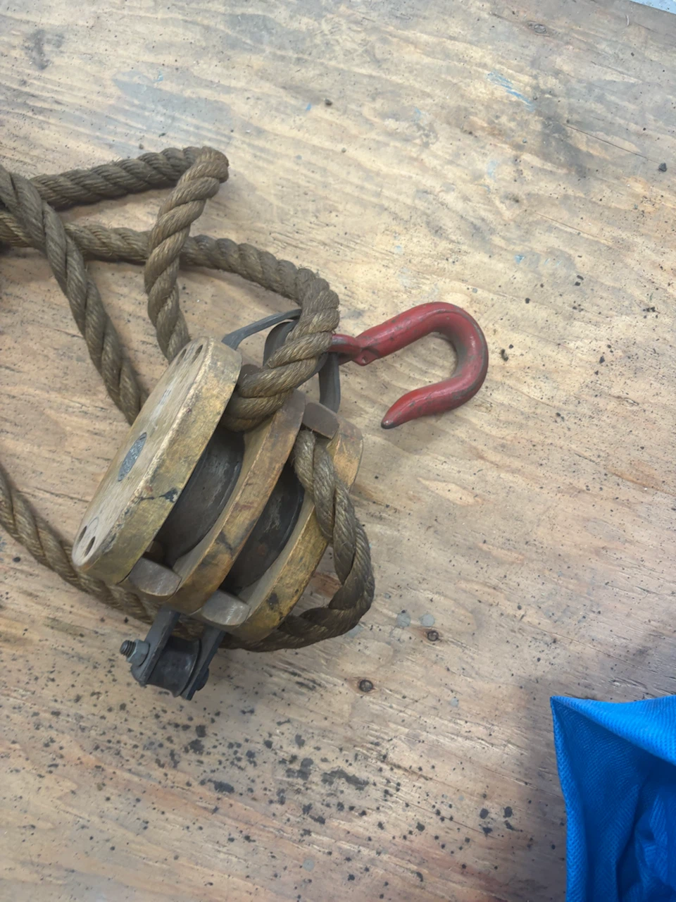 Rope hoist with block and pulley - photo 4