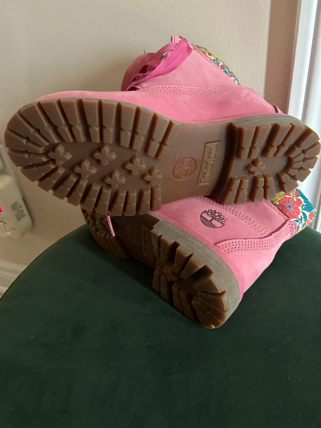 Timberland Pink Floral Boots - photo 3