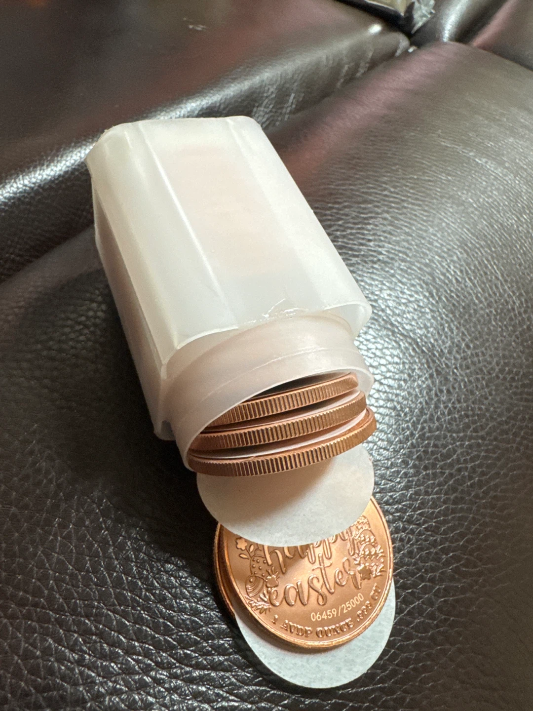 Happy Easter 1 oz Copper Round Tube 🏈 - photo 2