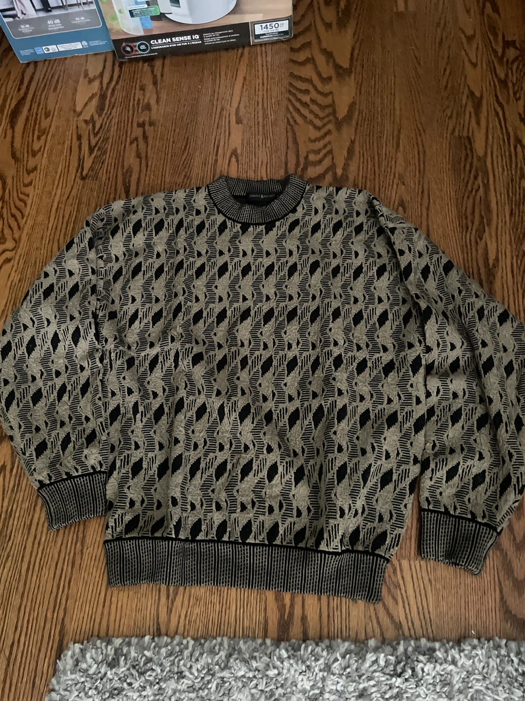 🏈Jhane Barnes patterned knit sweater