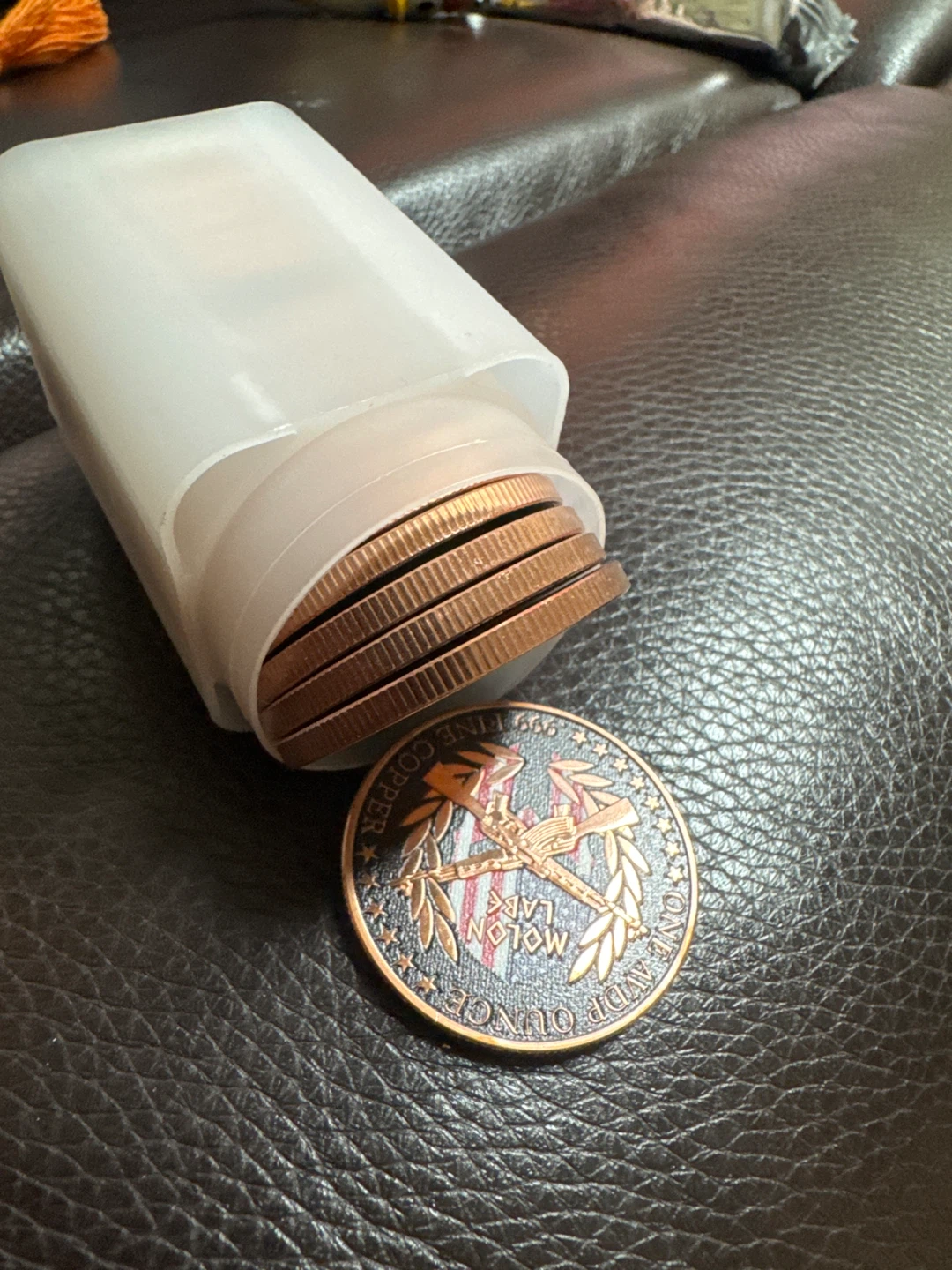 Molon Labe Copper Rounds in Tube 🏈 - photo 2