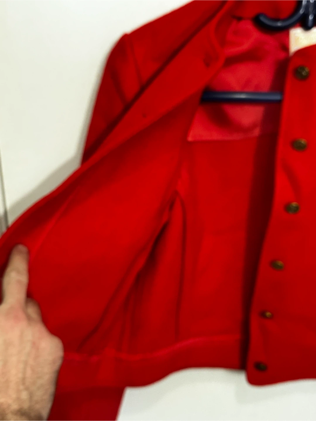 VTG 70s Pendleton Red Wool Cropped Jacket - photo 5