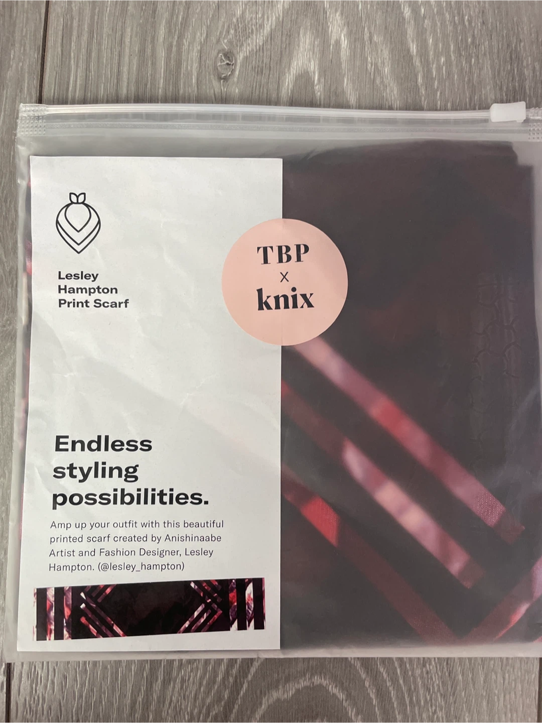 🏈 Knix x Lesley Hampton Papaya Box Scarf - photo 2