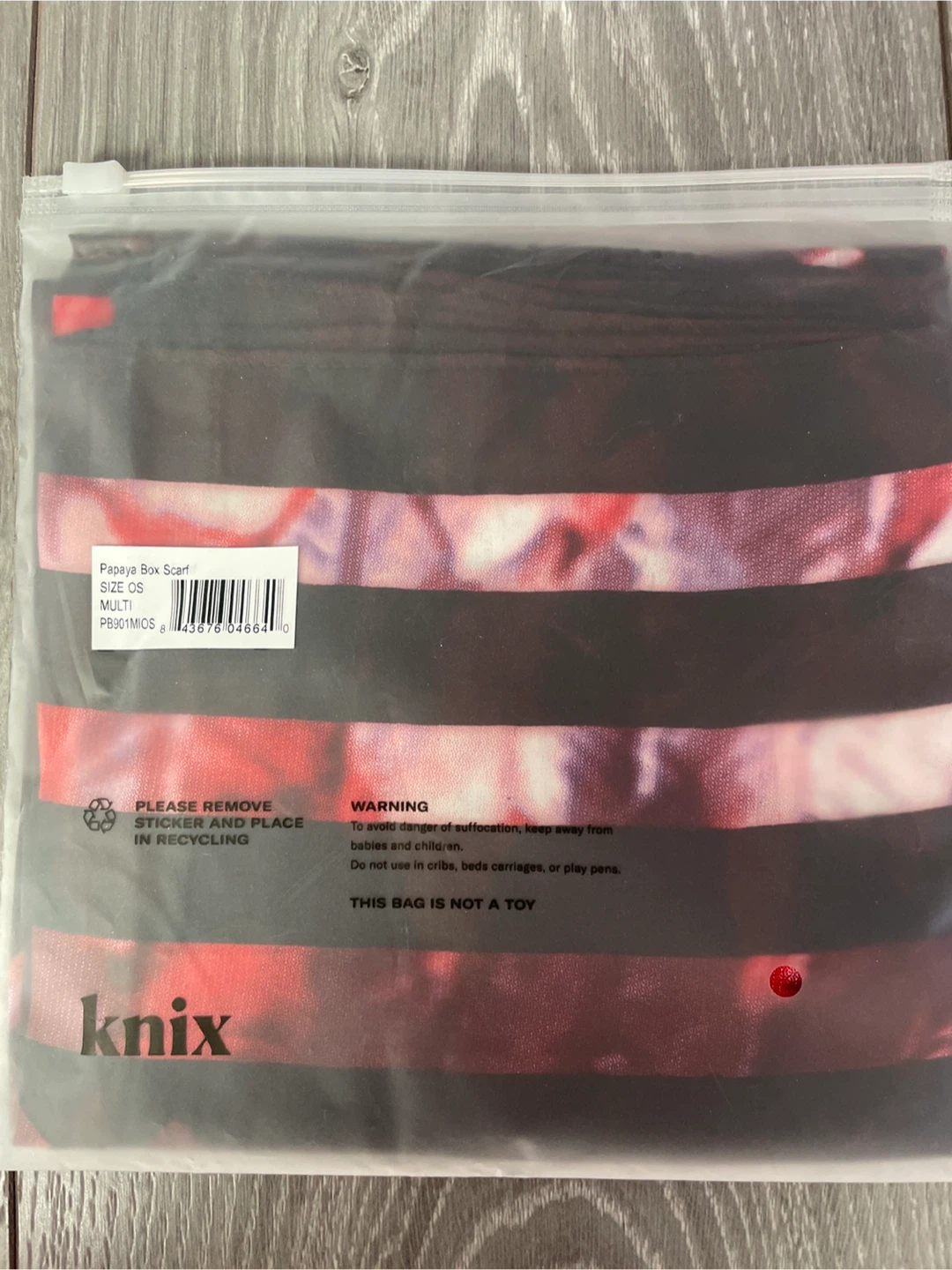 🏈 Knix x Lesley Hampton Papaya Box Scarf - photo 3