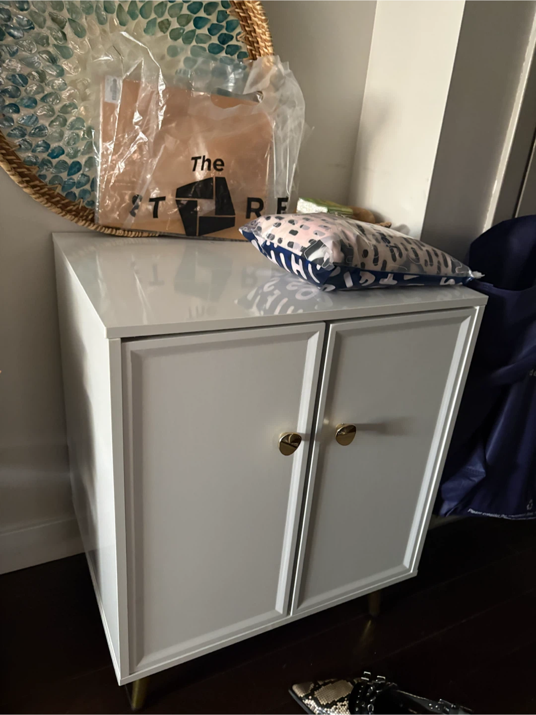 White Two-Door Cabinet