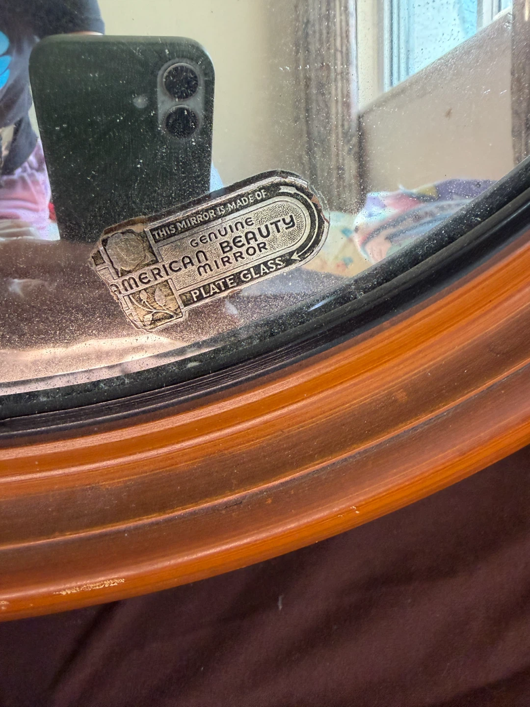 American Beauty Vintage Ship Wheel Wall Mirror - photo 2
