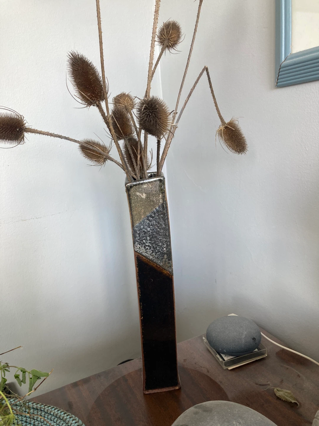 Tall Ceramic Square Vase