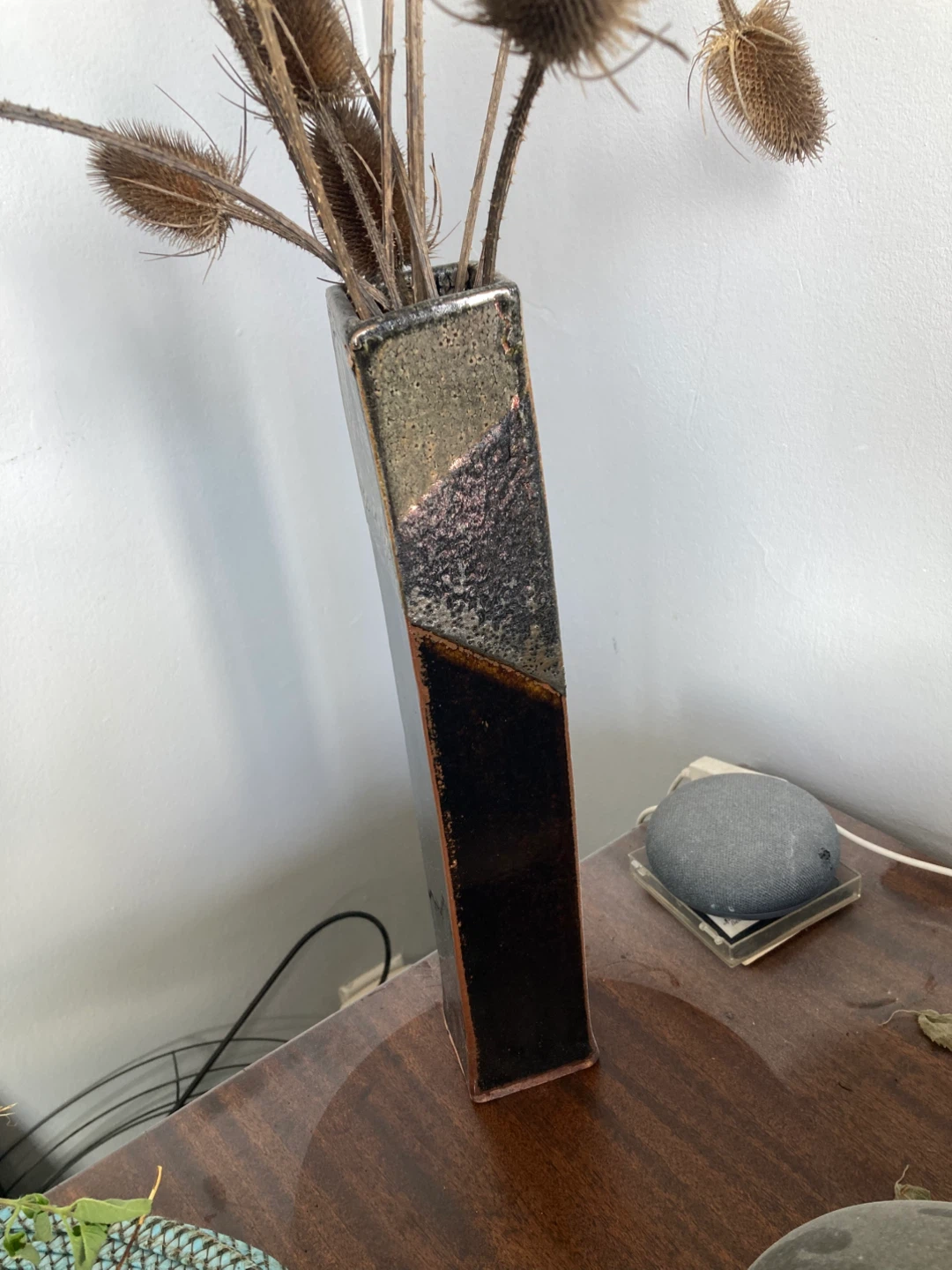Tall Ceramic Square Vase - photo 2