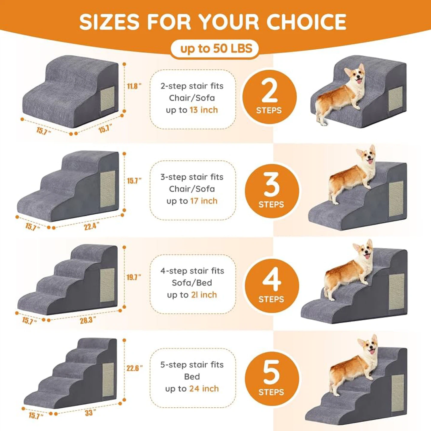 Ahpmeoa Dog Stairs for Small Dogs - photo 2