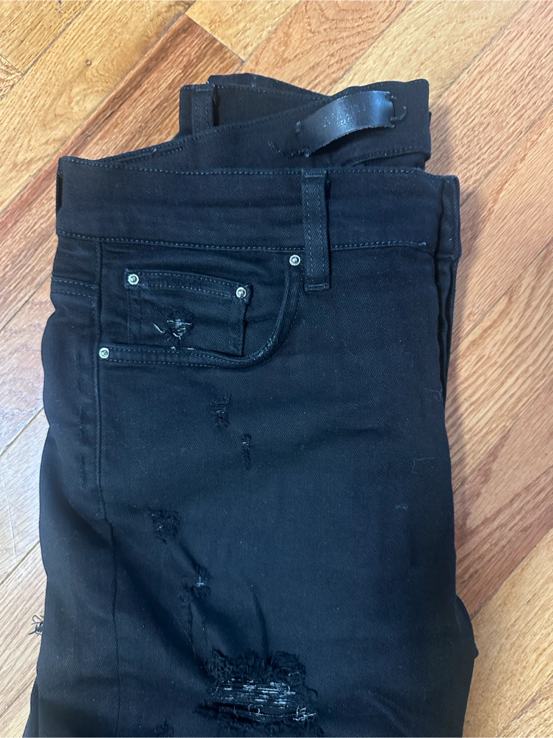 AMIRI Distressed Black Jeans - photo 5