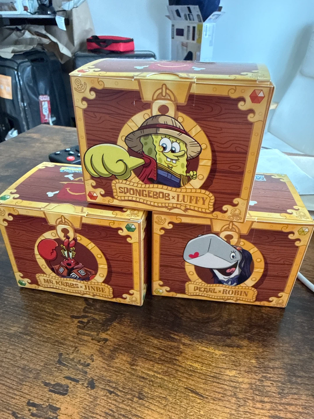 McDonalds Spongebob x One Piece Figurines