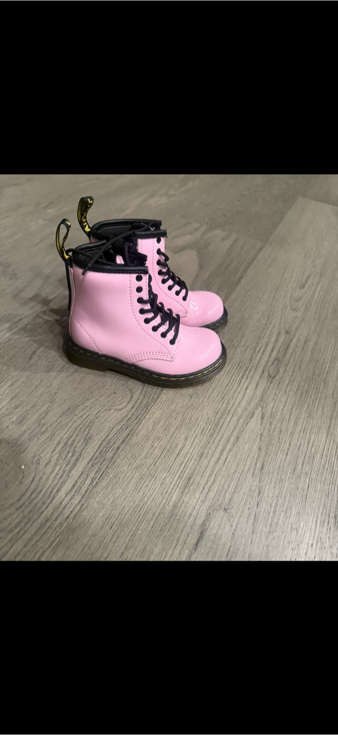 Dr. Martens Pink Patent Boots size 8